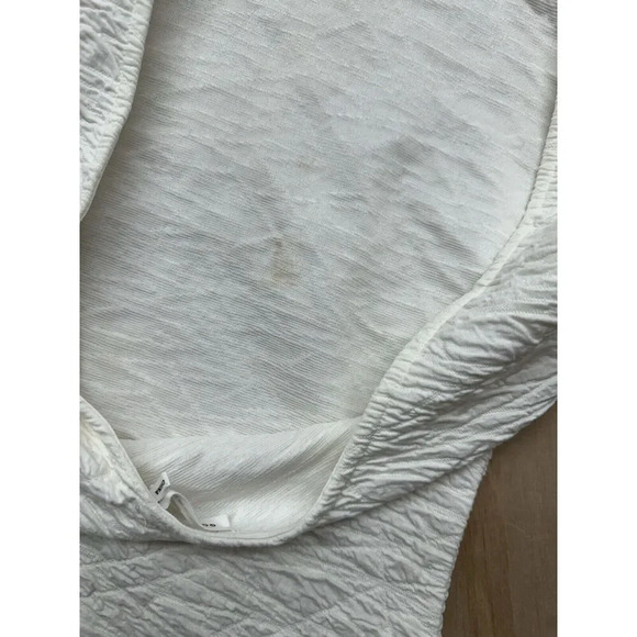 Good American Wide Scrunch Scoop Back Mini Dress Sz S Fitted Mini Sleeveless - Picture 5 of 8